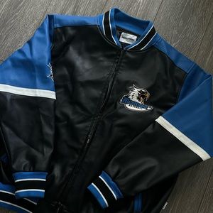 Men’s Faux Leather Jacket - Bomber Style